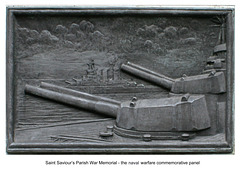 Saint Saviour's Parish War Memorial naval warfare panel