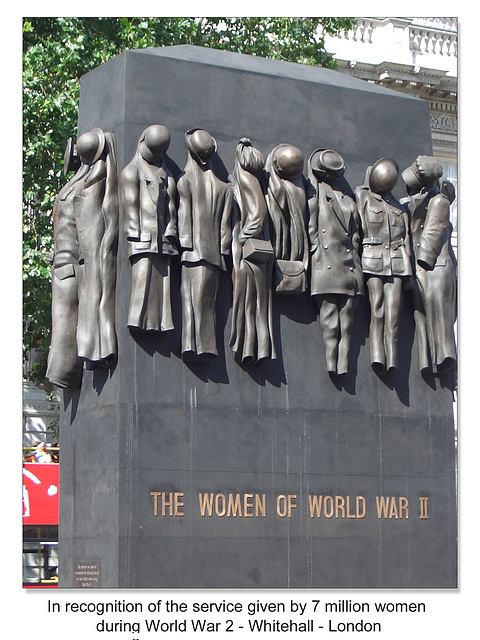 Women of WW2 memorial Whitehall London