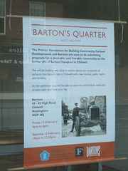 DSCF5323 Poster in the window of Bartons PLC, Chilwell - 25 Sep 2016