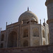 Taj Mahal and its southwest minaret.