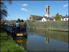 blue skies on the canal