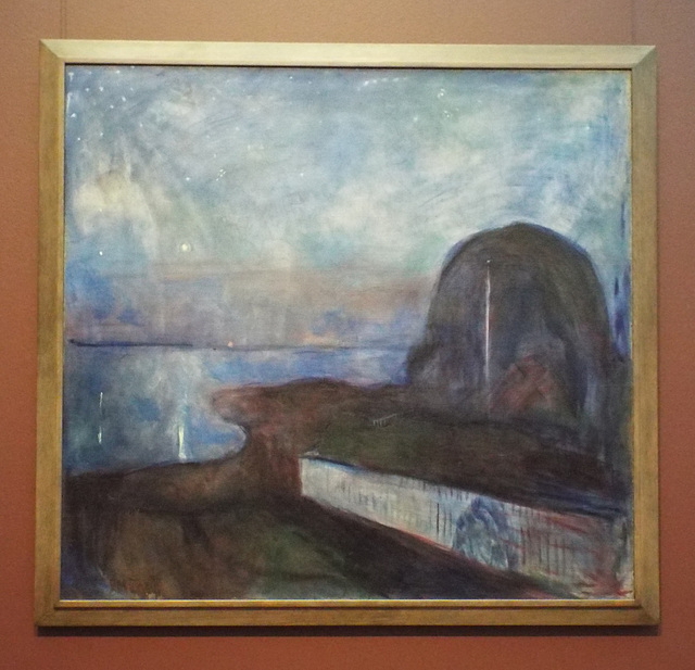 Starry Night by Munch in the Getty Center, June 2016