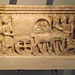 Front of an Etruscan Alabaster Cinerary Urn with a Cart in the British Museum, May 2014