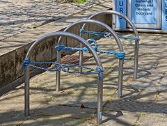 Bicycle Rack with "Blue Rope" (+PiP)