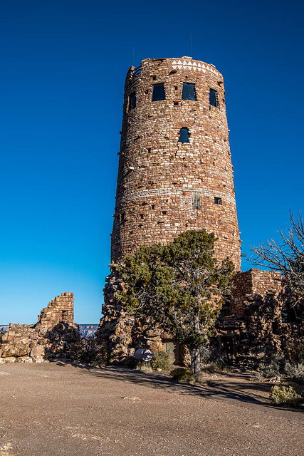 The watchtower at the Grand Canyon