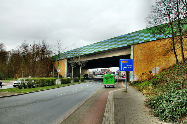 Autobahnbrücke der A43 über der Herner Straße (Bochum-Riemke) / 22.02.2020