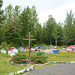 Alaska, The Cemetery at the Russian Orthodox Church in Eklutna