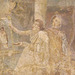 Detail of a Wall Painting with a Female Painter Painting Dionysos from the House of the Surgeon in Pompeii in the Naples Archaeological Museum, July 2012
