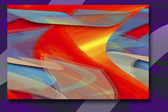 fractal sheared  colour grad 2 layers