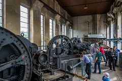 Im Maschinenhaus der historischen Seilablauf-Anlage vom Hilbersdorfer Rangierbahnhof