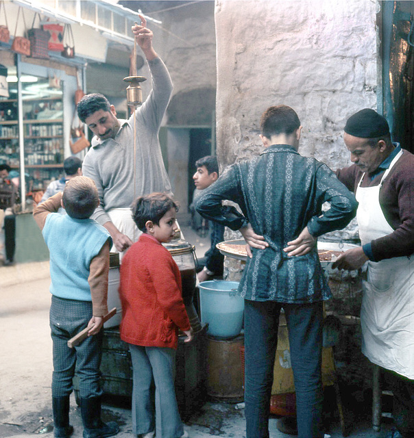 A very special coffee... in the old city of Jerusalem- 1970