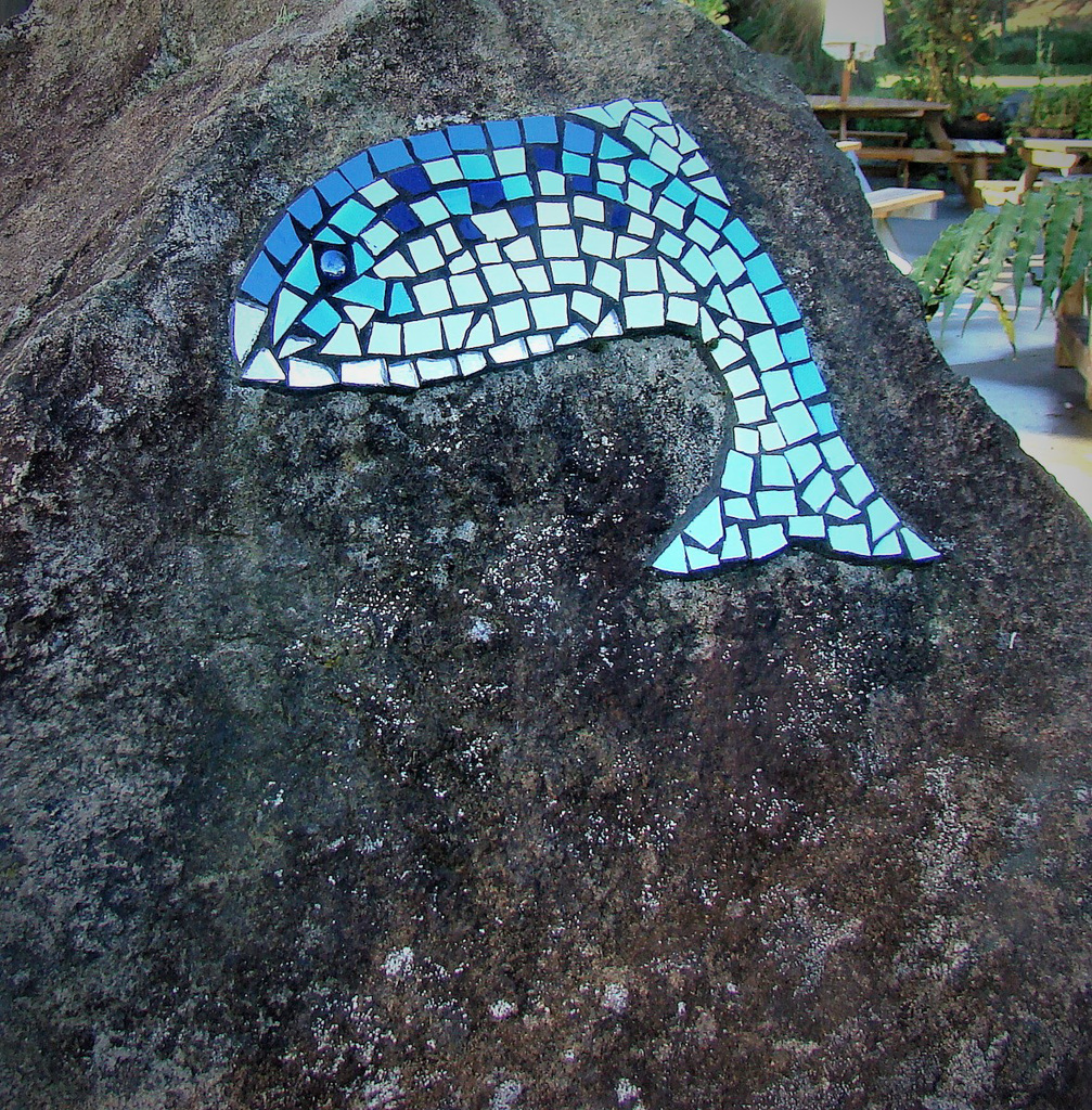 Fish mosaic.
