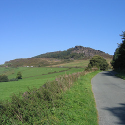 Looking towards The Roaches from the Lane above Paddock Farm