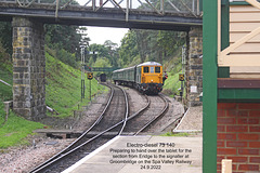 Electro-diesel 73 140 tablet exchange Groombridge Spa Valley Railway 24 9 2022