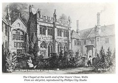 Vicars' Close Chapel Wells from an old print