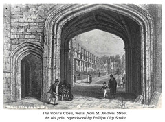 Vicars' Close Wells from an old print looking north