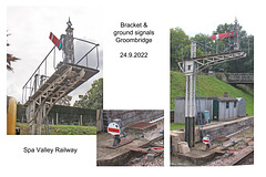 Bracket & ground signals at Groombridge - Spa Valley Railway - 24 9 2022