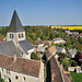 L'église Saint-Gault de Yèvre-le-Châtel vue du château