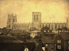 The Minster over the rooftops of York