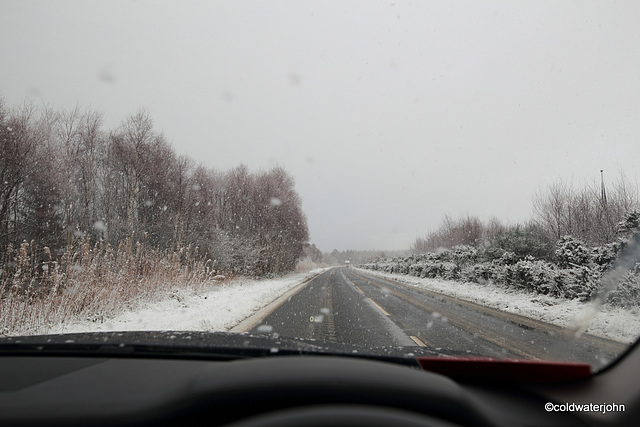 Winter on the Culloden road