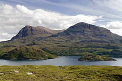 Quinag and Loch a' Chàirn an Bhàin