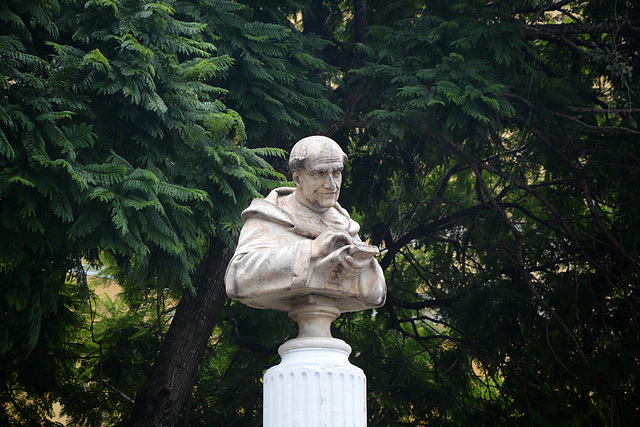 Antigua de Guatemala, Bust of Saint Peter Nolasco in Merced Park