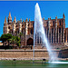 Palma de Majorca : la cattedrale e la sua alta fontana