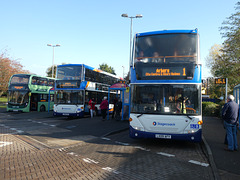 Stagecoach East buses at Addenbrooke's, Cambridge - 6 Nov 2019 (P1050015)