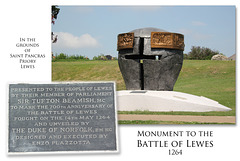Monument to the Battle of Lewes 23 7 2014