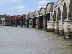 tavy rail bridge from warleigh point, devon