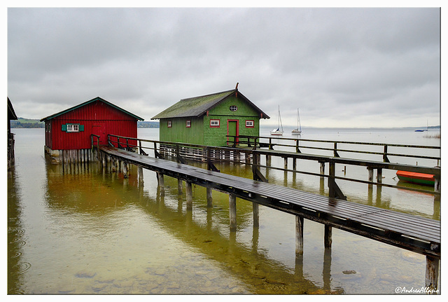 Stilts houses at Schondorf am Ammersee