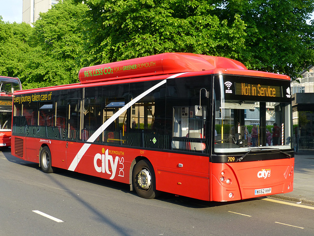 Plymouth Citybus 709 in Plymouth - 22 May 2018