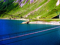 Mountains lakes SPC 6 2017 Hanging bridge over the Lake