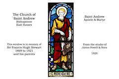 St Andrew Francis Stewart & parents memorial  - Saint Andrew's Bishopstone
