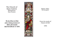 St John  - John Farncombe Memorial  - Saint Andrew's Bishopstone