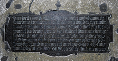 penshurst church, kent (71)c16 brass epitaph on the tomb of sir william sidney +1553