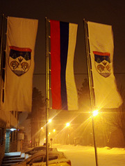 Three flags