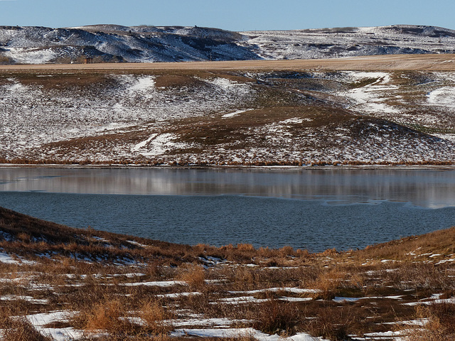 Pine Coulee Reservoir last November