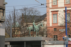 Ludwig IV. reitet über den Kiosk vor dem Schloss