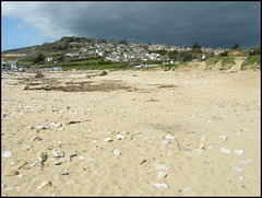 black cloud over Charmouth