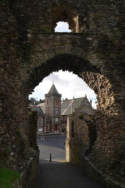 Cornwall, Launceston Castle and Town Hall