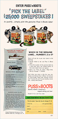 Puss 'N Boots Cat Food Ad, 1959