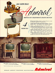 Admiral Television Ad, 1954