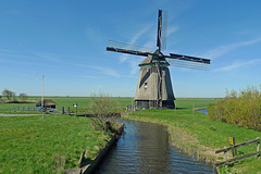 Nederland - Burgervlotbrug, Molen L-Q