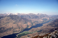 Loch Leven from The Pap of Glen Coe 4th May 1990