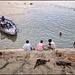 Fin de journée sur les rives du Gange