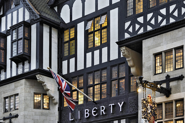 Liberty London – Liberty Department Store, Argyll Street at Great Marlborough Street, London, England