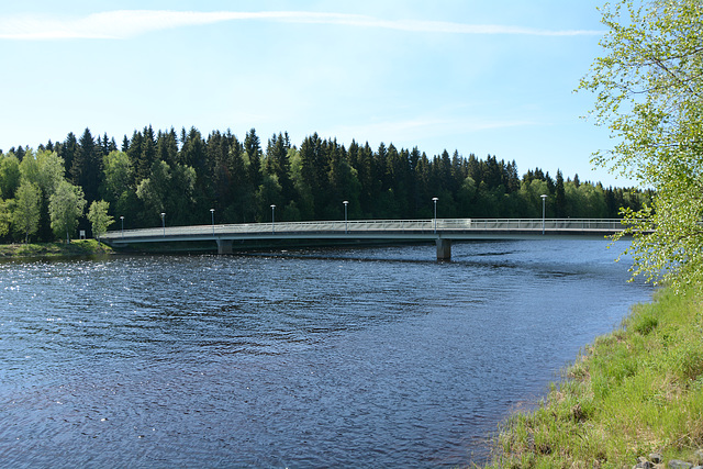 Finland, Bridge to Turkansaari Island through the Left Sleeve of the Oulujoki River