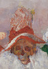 Detail of Masks Confronting Death by James Ensor in MoMA, August 2010