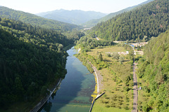 Romania, The River of Bistrița below the Bicaz Dam